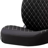 Otom Rsx Sport Koruyucu Oto Koltuk Minderi 2li Set Siyah-Gri - 6