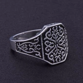 Erkek Çelik Yüzük CR 5001  Motifli - 3