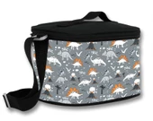 Cennec Siyah Gri Dinazor İlkokul Sırt Çantası ve Beslenme Seti - Erkek Çocuk thumbnail 3