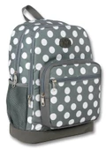 Cennec Dört Gözlü İlkokul Okul Sırt Çantası - Kız Çocuk - Yeşil Gri Puantiyeli thumbnail 1