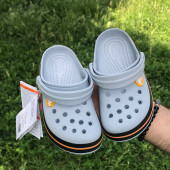 ÇOCUK CROCS CROCBAND İCONİC GRİ TURUNCU - 2