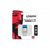 Kingston FCR-ML3C MobileLite DUO 3C USB3.1+Type C SD/Micro SD Kart Okuyucu - 1