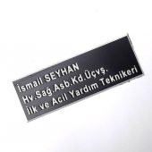 Pleksi Yaka İsimliği - Mıknatıslı - Sağlık Personeli İsimliği thumbnail 1