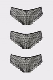 Siyah 3lü Külot thumbnail 1