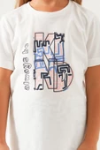 Arnetta 2403 Garson Always Be Kind Krem Kız Çocuk Kısa Kol Pijama Takım - 5