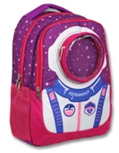 Cennec Bordo Mavi Astronot İlkokul Sırt Çantası - Erkek Çocuk thumbnail 1