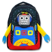 Cennec Lacivert Robot İlkokul Sırt Çantası - Erkek Çocuk thumbnail 2