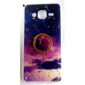 Samsung Galaxy J3 2016 Yüzüklü Simli Lüks Kılıf - 6