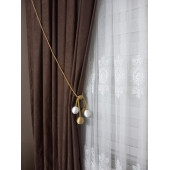 Fon Perde Toplama Aparatı Kornişe Takmatik Altın Beyaz Tavan Braçolu Perde Aksesuarı - 4