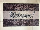 Homiano Kauçuk Kapı Paspası - Gri Welcome - 2
