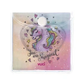 Vuki Küp Bloknot Simli Sulu 6.3 x 6.3 Cm Unicorn Sulu ve Simli Küp Bloknot - 1