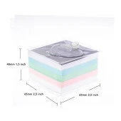 Vuki Küp Bloknot Simli Sulu 6.3 x 6.3 Cm Neon Desenli Sulu ve Simli Küp Bloknot thumbnail 2