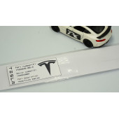 Tesla Model 3 S X Y Logo 3M 3D Parlak Siyah Rozet Amblem Orjinal Ürün - 5