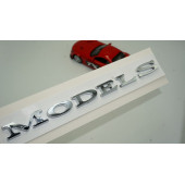 Tesla Model S Bagaj 3M 3D Parlak Gümüş Yazı Orjinal Ürün thumbnail 1