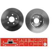 ARKA FREN DİSK AYNASI TOURNEO-TRANSİT CONNECT 1.8 02 2T142A315BC - 1
