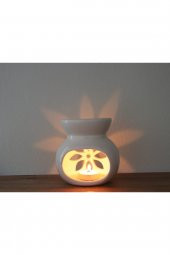 Beyaz Lotus Buhurdanlık Seramik El Emeği Buhurdan - 2