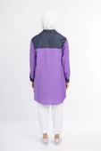 Taş İşlemesi Fay Tencel Tunik - Lila - 7