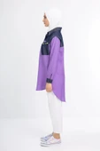 Taş İşlemesi Fay Tencel Tunik - Lila - 6