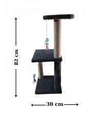 OKYA PETSH0P  KEDİ TIRMALAMA TAHTASI- 82 CM GRİ - 1