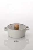 Fika Alüminyum Döküm Tencere Cam Kapaklı 18cm - 4