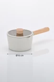 Fika Alüminyum Döküm Süt Tavası Cam Kapaklı 16cm - 4