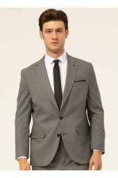 Normal Bel Slim Fit Açık Gri Erkek Takım Elbise Tk1020200161 - 2