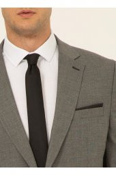 Normal Bel Slim Fit Açık Gri Erkek Takım Elbise Tk1020200161 - 3