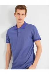 Slim Fit Desenli Polo Yaka Tişört - 2