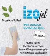 Organik İpek Sıva - İZO-001-YR  BEYAZ - 2 MT2 (1/2 BOYUT) - Dekoratif Ses & Isı & Nem Yalıtım Sıvası - 3
