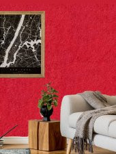 Organik İpek Sıva - Dekoratif Yalıtım Sıvası - Ses & Isı & Nem Yalıtımı  - İZO-005 KIRMIZI - 4 m2 thumbnail 3