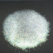 SİM SEDEFLİ BEYAZ RENK LAZER İRİ TANELİ  GLİTTER JANJANLI TOZ SİM 500 GR - 1