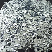 GLİTTER ALTIGEN EPOKSİ SÜSLEME PULU NAİL ART MAKYAJ SİM GÜMÜŞ 100 GR - 2