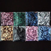 SÜSLEME PULU ORTASI DELİK GLİTTER TAKI VE TEKSTİL DİKİLEBİLİR  3 MM SÜSLEME PULU SET 120 GRAM - 1