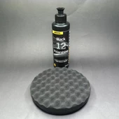 PASTA CİLA SETİ EPOKSİ PARLATMA POLİSAJ SETİ MIRKA 12 BLACK CİLA 250 ML YUMUŞAK PED 150 X 25 MM - 1