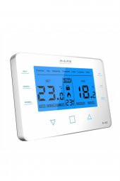 MARS S40 PROGRAMLANABİLİR KABLOSUZ ODA TERMOSTADI BEYAZ - 1