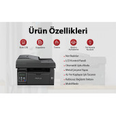 Pantum M6550nw Yazıcı Tarayıcı Fotokopi Network Wi-fi Mono Çok Fonksiyonlu Lazer Yazıcı - 4