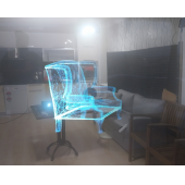 Şeffaf Ters Projeksiyon hologram filmi (152X100mm) - 10