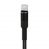 HEPU HP-414 Solid USB - Micro USB QC3.0 3.1A Şarj Kablosu 1mt Siyah - 2