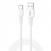 HEPU HP-425 Mild USB - Type-C QC3.0 3.1A Şarj Kablosu 30cm Beyaz - 2