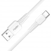HEPU HP-425 Mild USB - Type-C QC3.0 3.1A Şarj Kablosu 30cm Beyaz - 4