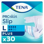 Tena Proskin Slip Plus 6 Damla Büyük Boy Large Belbantlı Hasta Bezi 30Lu 3 Paket / 90 Adet - 1