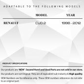 Renault Clio 2 için Sunroof Bademi 2Lİ - 2