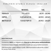 Renault Master 3, Opel, Nissan için Ayna Sinyali - SOL - BEYAZ - 2