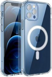 Apple iPhone 11 Pro Kılıf Magsafe Şarj Özellikli Şeffaf Sert PC Kapak - 1