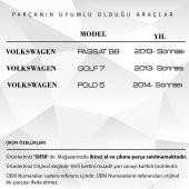 Volkswagen GOLF 7 için Sunroof Perde Parçası - 3