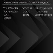 Volkswagen Passat B8,Golf 7, Seat Leon, Skoda için Cam Düğme Kapağı - 2