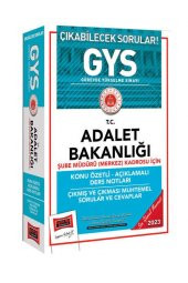 Yargı 2023 GYS Adalet Bakanlığı Şube Müdürü Konu Özetli Ders Notları Çıkmış ve Çıkması Muhtemel Sorular Görevde Yükselme Yargı Yayınları - 2