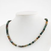 Hint Akiği 6 mm Dizi Doğal Taş Kolye - 1