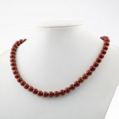 Dragon Jasper 8 mm Dizi Doğal Taş Kolye - 2