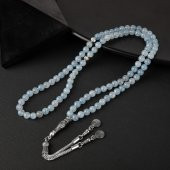 Akuamarin Doğal Taş Tesbih 99luk - 6mm - 3